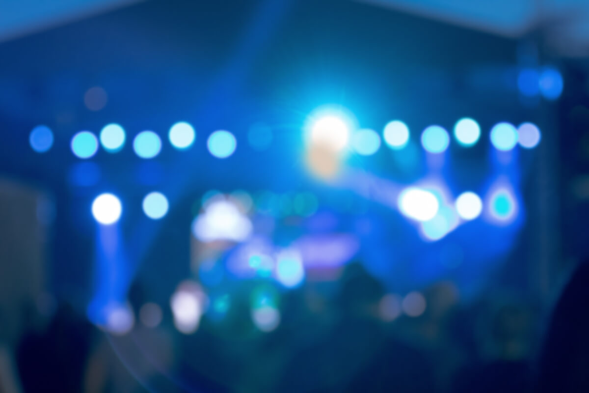 ピンボケした夜景